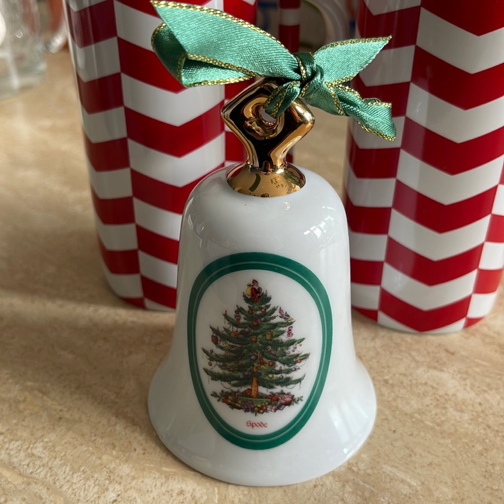 Spode Christmas holiday porcelain bell